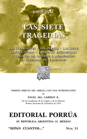 Cover of the book Las siete tragedias by Juan Enrique Pestalozzi