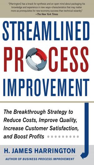 Cover of the book Streamlined Process Improvement by Richard Urman, Jesse Ehrenfeld