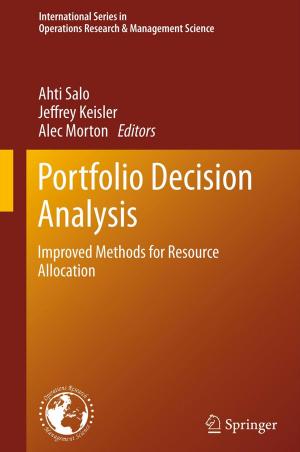 Cover of the book Portfolio Decision Analysis by Moamar Sayed-Mouchaweh