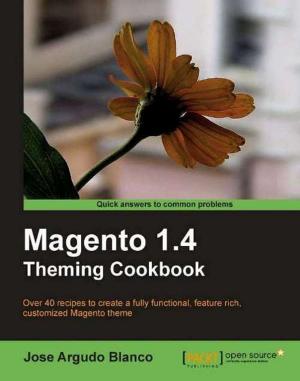 Cover of the book Magento 1.4 Theming Cookbook by Dusty Phillips, Fabrizio Romano, Phuong Vo.T.H, Martin Czygan, Robert Layton, Sebastian Raschka