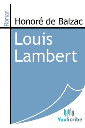 Cover of the book Louis Lambert by Isaac de Benserade