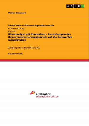 Cover of the book Bilanzanalyse mit Kennzahlen - Auswirkungen des Bilanzmodernisierungsgesetzes auf die Kennzahlen Interpretation by Ludwig Finster