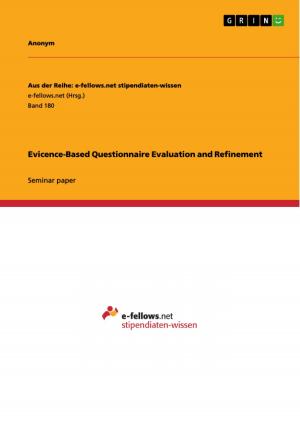 bigCover of the book Evicence-Based Questionnaire Evaluation and Refinement by 