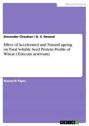 Cover of the book Effect of Accelerated and Natural ageing on Total Soluble Seed Protein Profile of Wheat (Triticum aestivum) by Hildegard Schnell