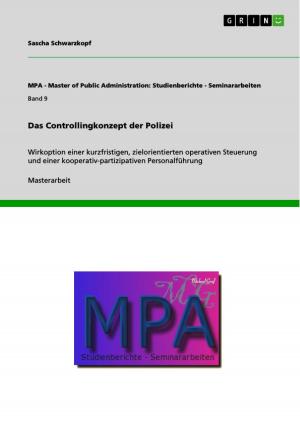 Cover of the book Das Controllingkonzept der Polizei by Mohammad Abdul Salam