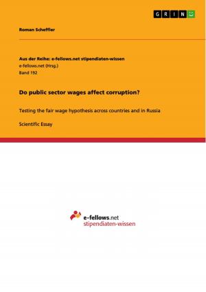 Cover of the book Do public sector wages affect corruption? by Luise Knah