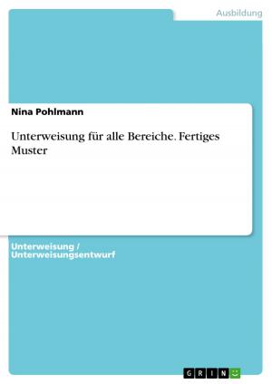 Cover of the book Unterweisung für alle Bereiche. Fertiges Muster by Luise Knah