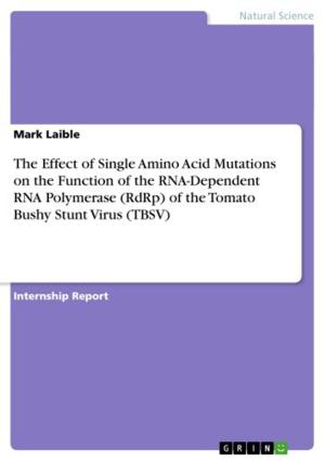 Cover of the book The Effect of Single Amino Acid Mutations on the Function of the RNA-Dependent RNA Polymerase (RdRp) of the Tomato Bushy Stunt Virus (TBSV) by Alexander Esch