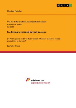 Cover of the book Predicting leveraged buyout success by Burkhard Disch