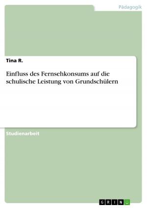 Cover of the book Einfluss des Fernsehkonsums auf die schulische Leistung von Grundschülern by Dominik Benz