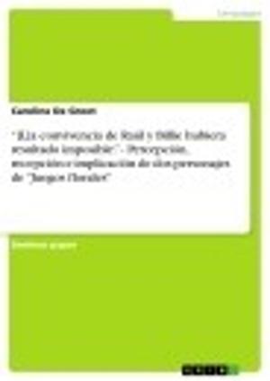 Cover of the book '[L]a convivencia de Raúl y Billie hubiera resultado imposible.' - Percepción, recepción e implicación de dos personajes de 'Juegos florales' by Dirk Feldmann