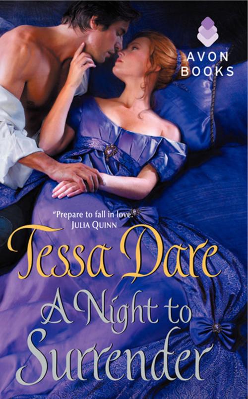 Cover of the book A Night to Surrender by Tessa Dare, Avon