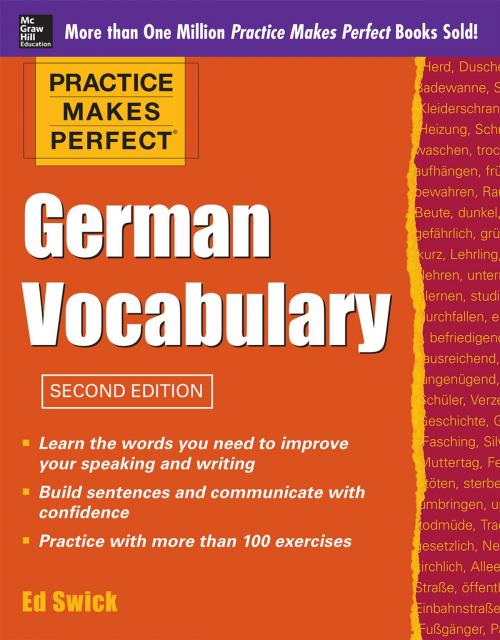 Cover of the book Practice Makes Perfect German Vocabulary by Ed Swick, McGraw-Hill Education