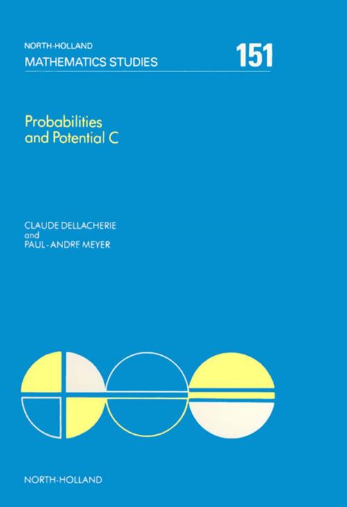 Cover of the book Probabilities and Potential, C by C. Dellacherie, P.-A. Meyer, Elsevier Science