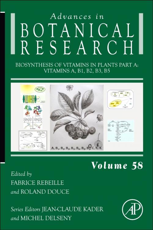 Cover of the book Biosynthesis of Vitamins in Plants Part A by Fabrice Rebeille, Roland Douce, Elsevier Science