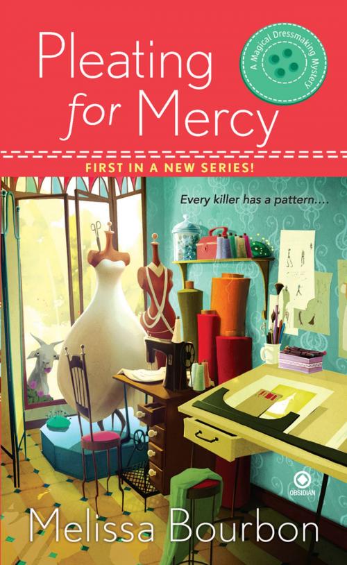 Cover of the book Pleating for Mercy by Melissa Bourbon, Penguin Publishing Group