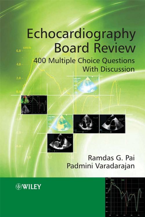 Cover of the book Echocardiography Board Review by Padmini Varadarajan, Ramdas G. Pai, Wiley