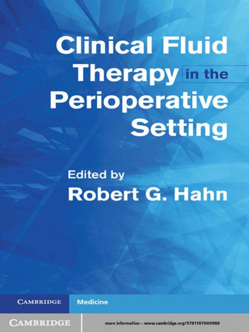 Cover of the book Clinical Fluid Therapy in the Perioperative Setting by , Cambridge University Press