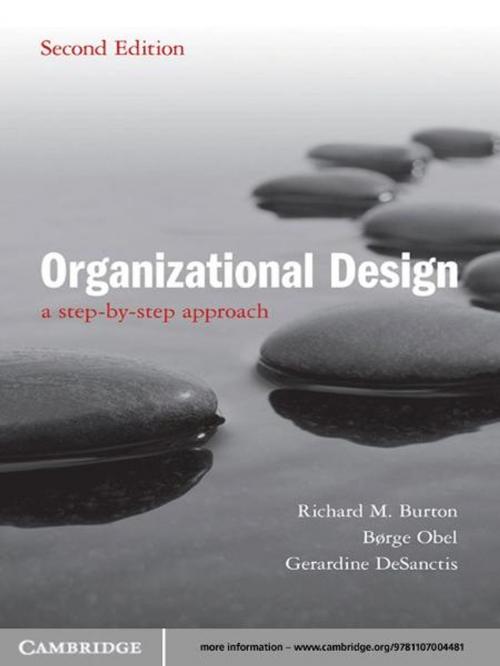 Cover of the book Organizational Design by Richard M. Burton, Børge Obel, Gerardine DeSanctis, Cambridge University Press