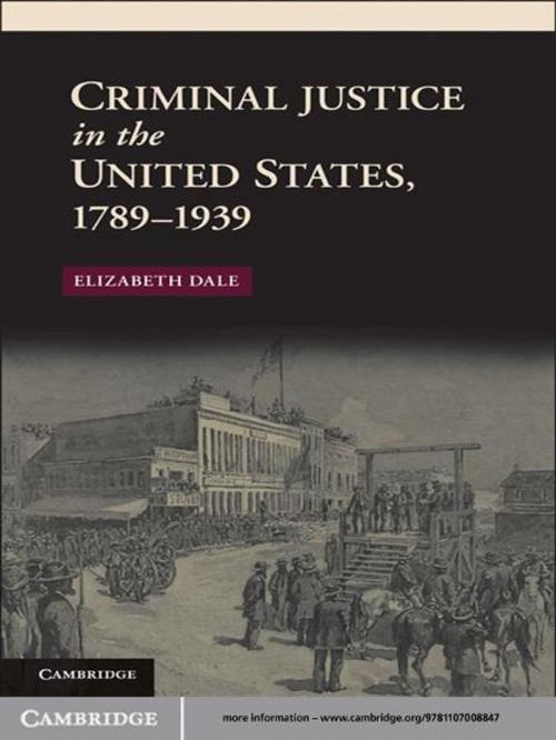 Cover of the book Criminal Justice in the United States, 1789–1939 by Elizabeth Dale, Cambridge University Press