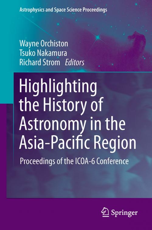 Cover of the book Highlighting the History of Astronomy in the Asia-Pacific Region by , Springer New York