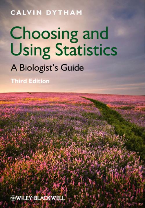 Cover of the book Choosing and Using Statistics by Calvin Dytham, Wiley