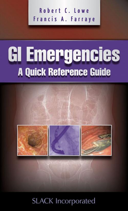 Cover of the book GI Emergencies by Robert Lowe, Francis Farraye, SLACK Incorporated