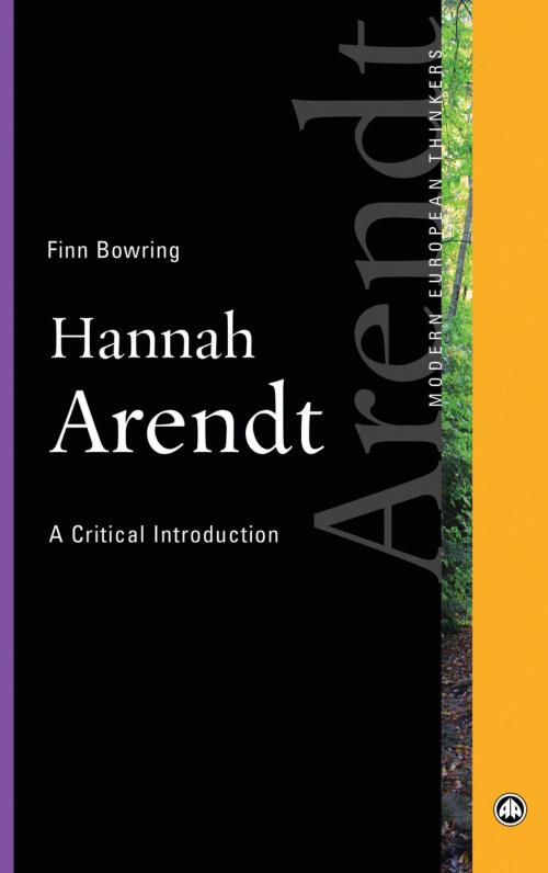 Cover of the book Hannah Arendt by Finn Bowring, Pluto Press
