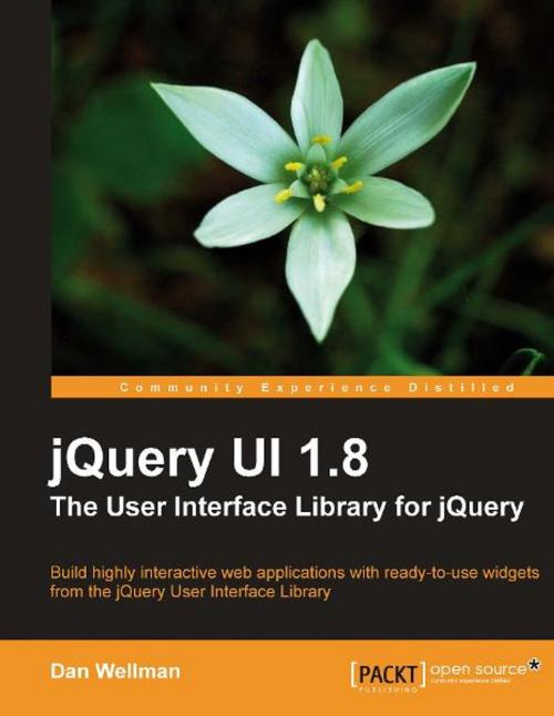 Cover of the book jQuery UI 1.8: The User Interface Library for jQuery by Dan Wellman, Packt Publishing