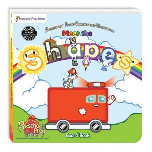 Cover of the book Meet the Shapes Board Book by Kathy Oxley, Preschool Prep Company