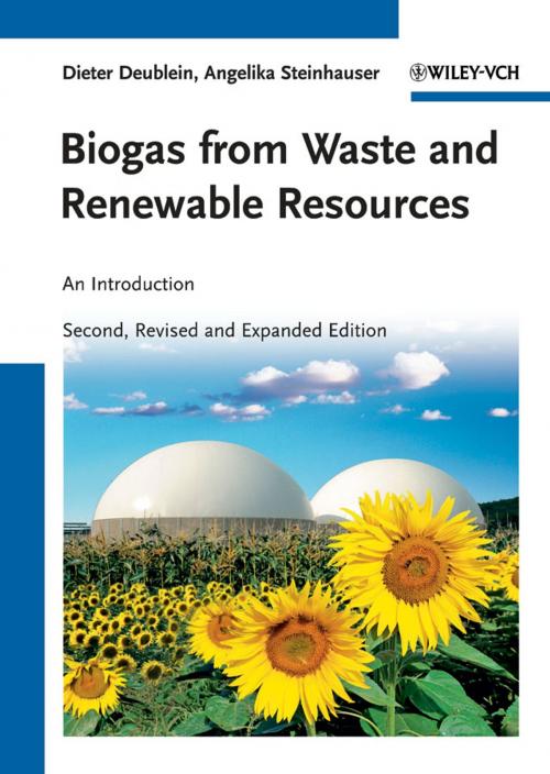 Cover of the book Biogas from Waste and Renewable Resources by Dieter Deublein, Angelika Steinhauser, Wiley