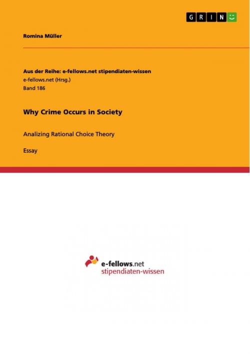 Cover of the book Why Crime Occurs in Society by Romina Müller, GRIN Publishing