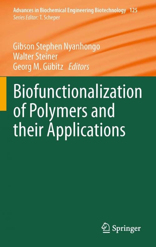Cover of the book Biofunctionalization of Polymers and their Applications by , Springer Berlin Heidelberg