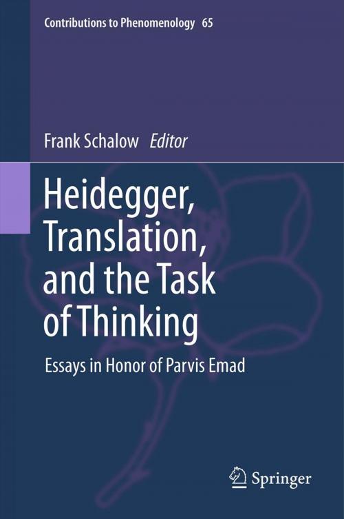 Cover of the book Heidegger, Translation, and the Task of Thinking by , Springer Netherlands