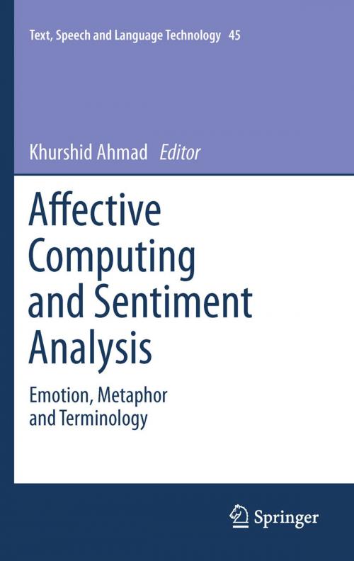 Cover of the book Affective Computing and Sentiment Analysis by , Springer Netherlands