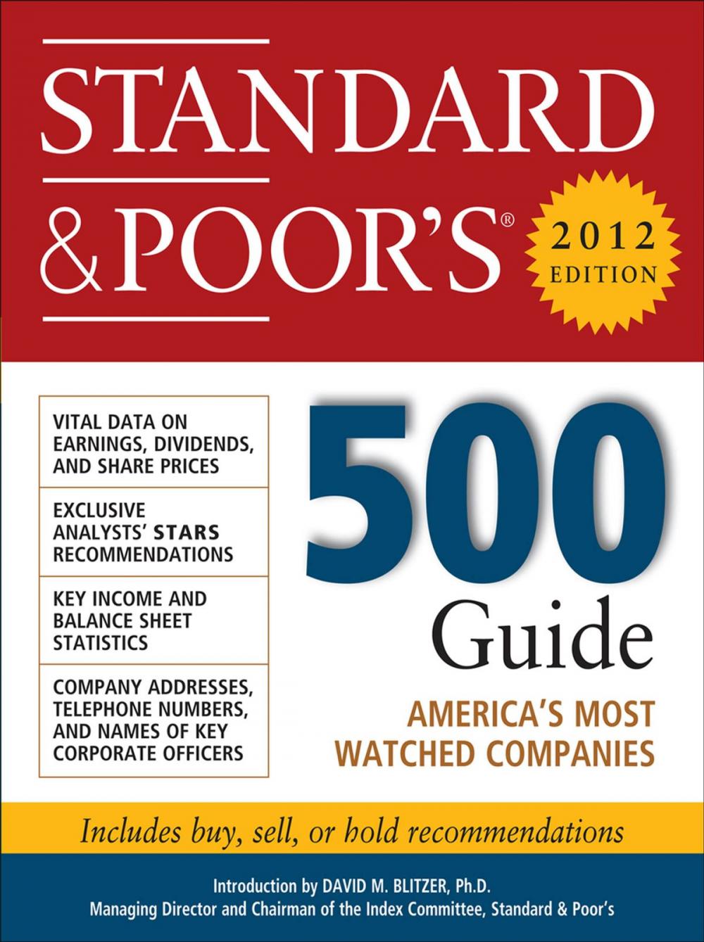 Big bigCover of Standard and Poor's 500 Guide, 2012 Edition