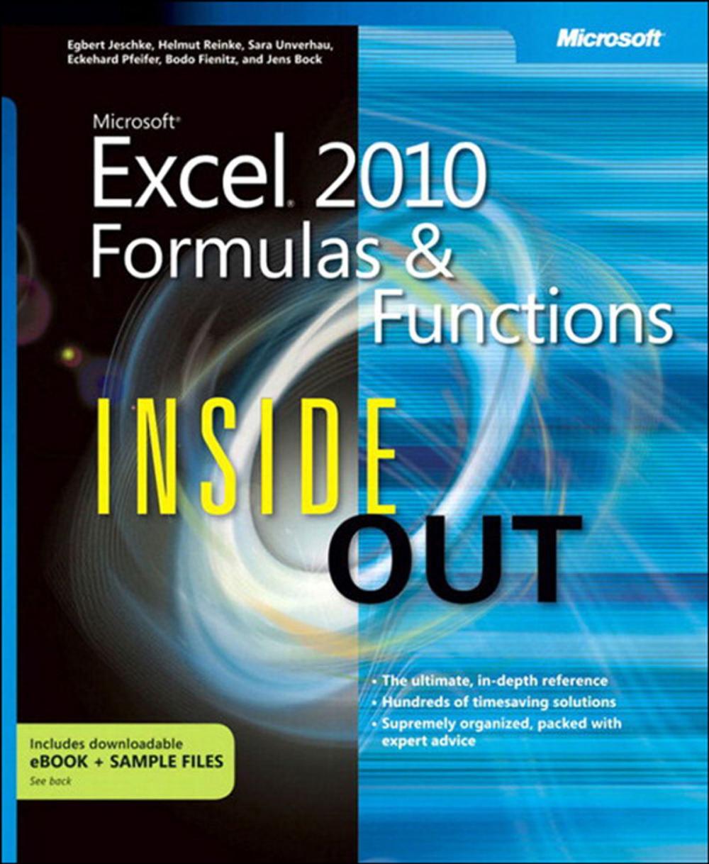 Big bigCover of Microsoft Excel 2010 Formulas and Functions Inside Out