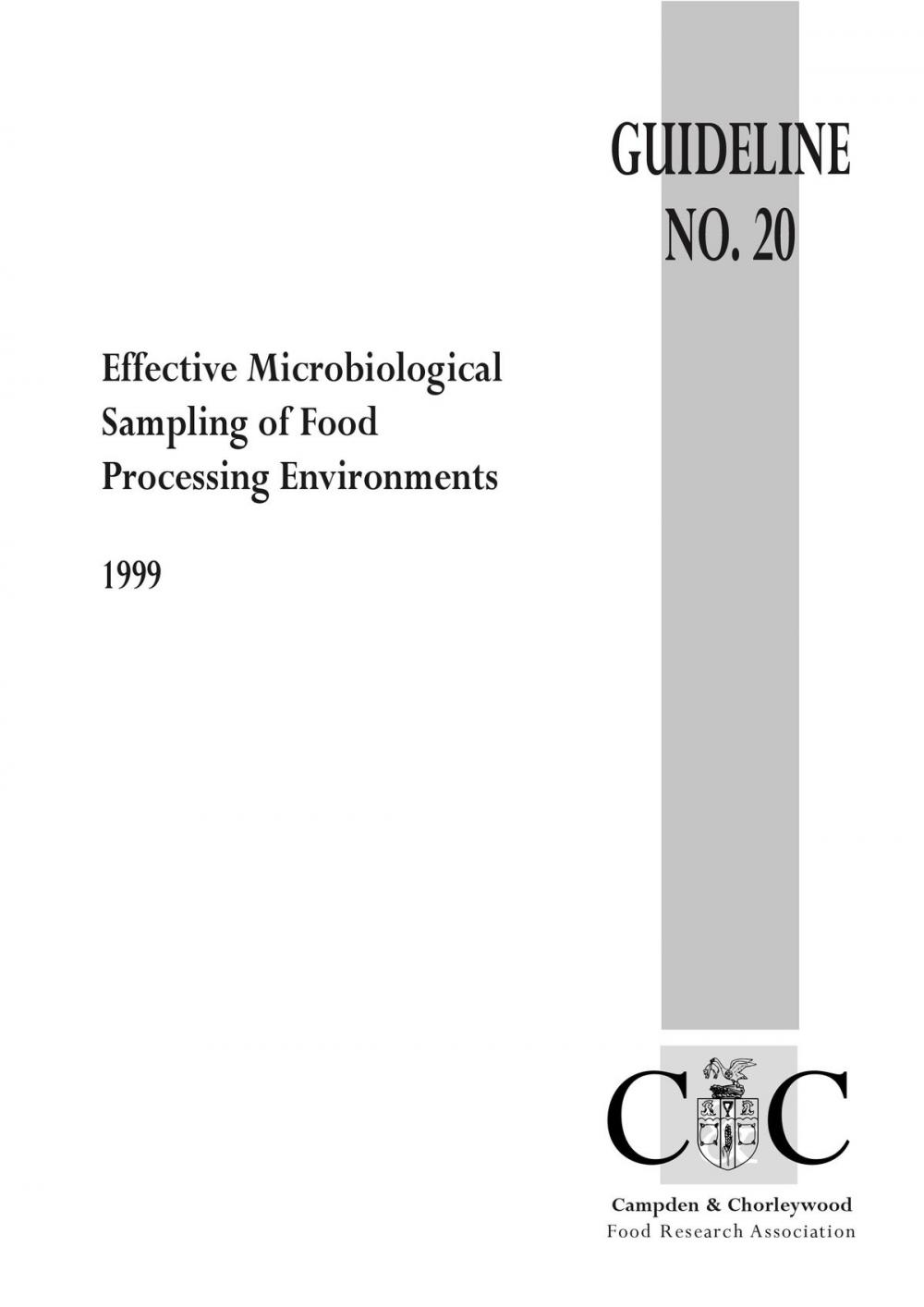 Big bigCover of Effective microbiological sampling of food processing environments (1999)