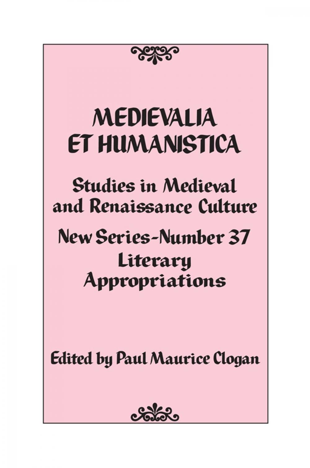 Big bigCover of Medievalia et Humanistica, No. 37