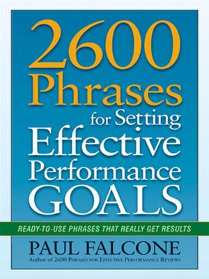 Cover of the book 2600 Phrases for Setting Effective Performance Goals by Tony Beshara, Phil McGraw