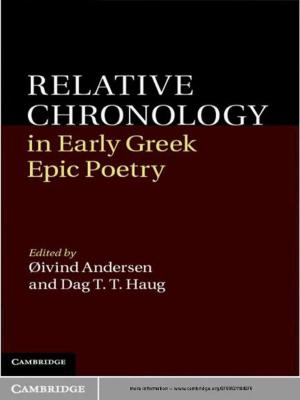 Cover of the book Relative Chronology in Early Greek Epic Poetry by Robert W. Schrauf