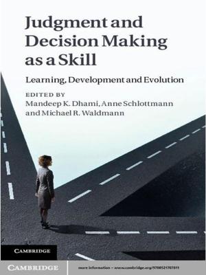 Cover of the book Judgment and Decision Making as a Skill by Marta V. Vicente