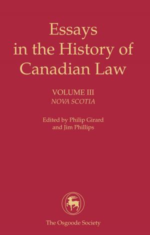 Book cover of Essays in the History of Canadian Law