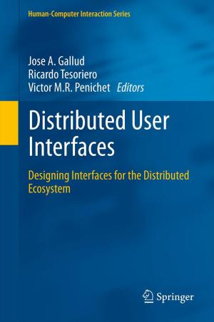 Cover of the book Distributed User Interfaces by Ajit Kumar Verma, Manoj Kumar, Srividya Ajit
