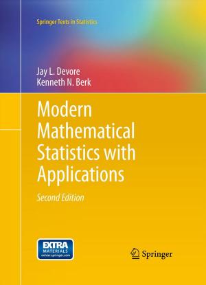 Cover of the book Modern Mathematical Statistics with Applications by Albert C. J. Luo