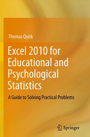Cover of the book Excel 2010 for Educational and Psychological Statistics by Théodore de Saussure