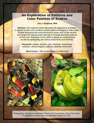Book cover of An Exploration of Patterns and Color Palettes of Snakes