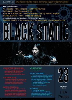 Book cover of Black Static #23 Horror Magazine