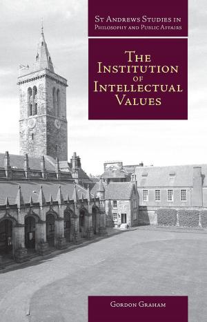 Book cover of The Institution of Intellectual Values