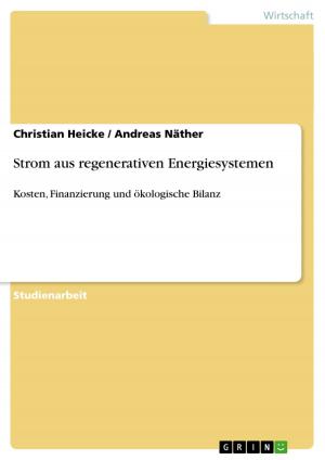 Cover of the book Strom aus regenerativen Energiesystemen by Süleyman Yücel